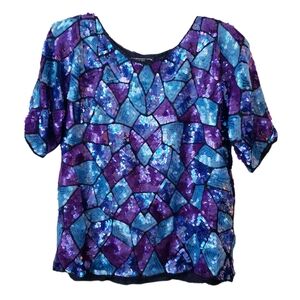 Vintage Joseph Le Bon Sequins Top